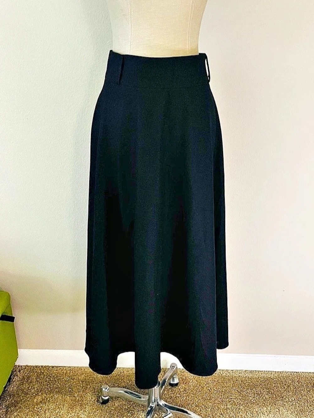 Women's Black Midi Skirt